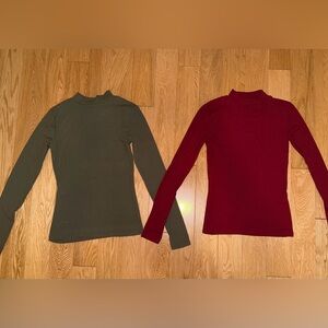 BRAND NEW bundle of 2 ribbed long sleeve tops